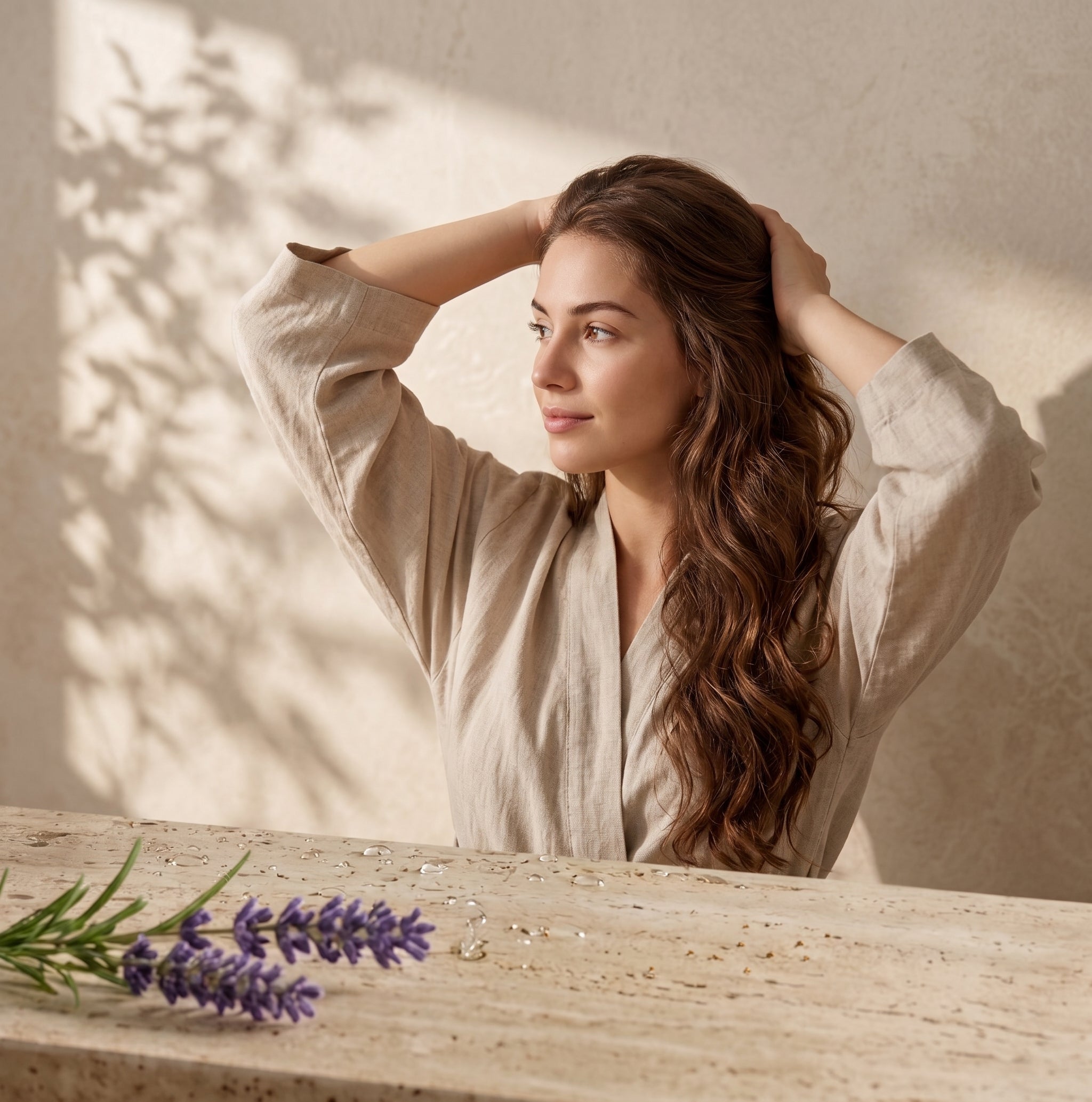 Rituale di cura Sorya Bloom con fiori di lavanda